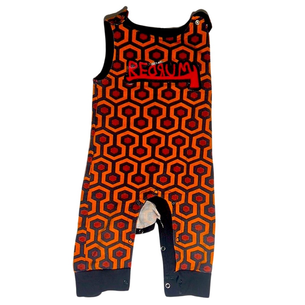 The Shining Outlook Hotel Carpet ‘Redrum’ infant overall
